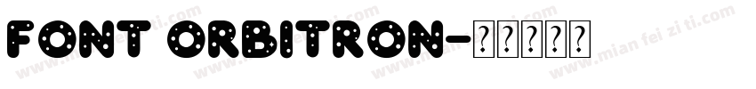 font orbitron字体转换